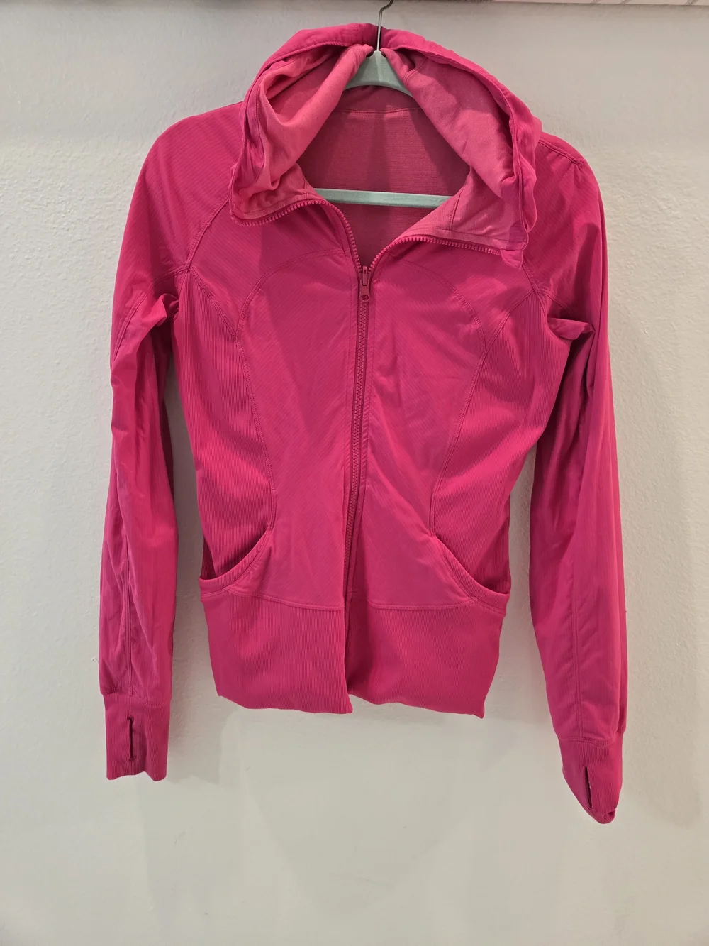Lululemon In Flux Reversible Full Zip Jacket Size 8 Jewelled Magenta Pink